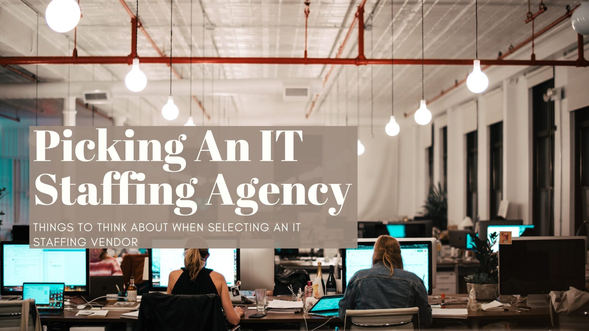 Choosing a staffing agency