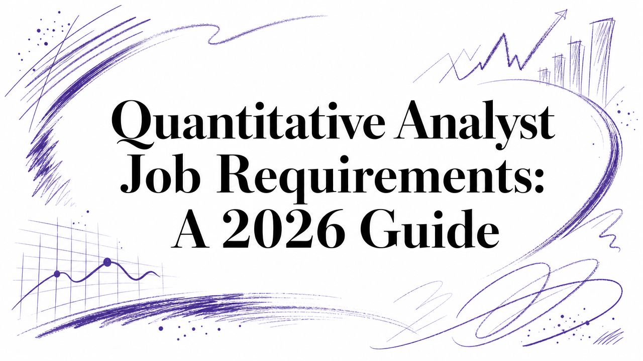 Quantitative Analyst Job Requirements: A 2026 Guide